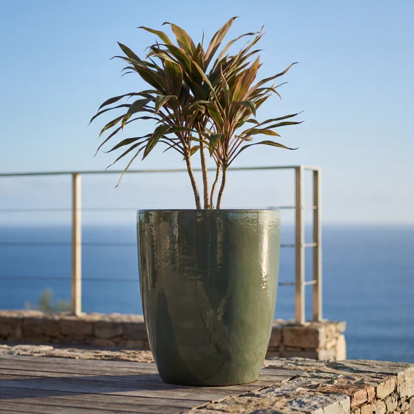 Pot MAZARIN2 37x49cm vert crème
