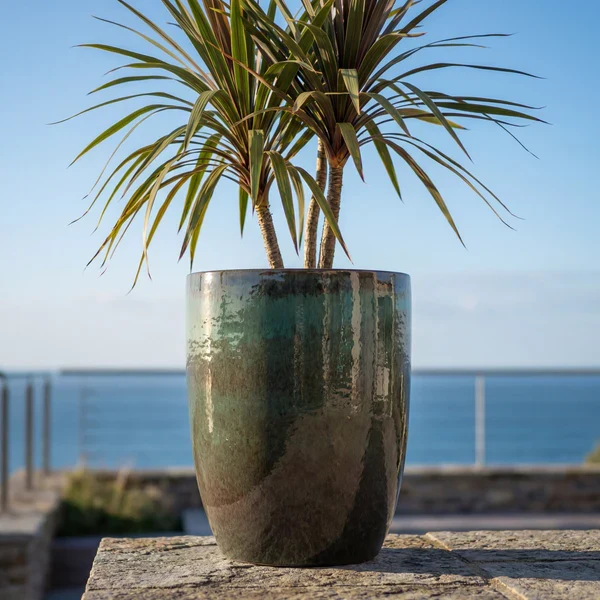 Pot MAZARIN2 57x70cm vert brumeux