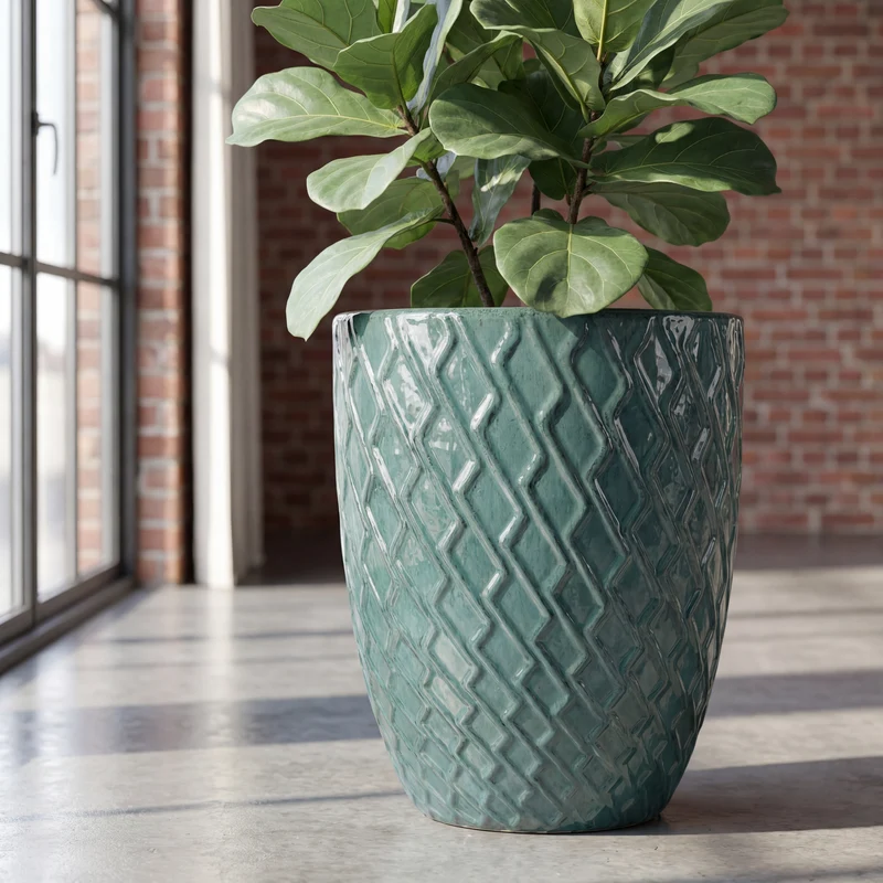 Pot ZEUS 30x44cm brume de jade