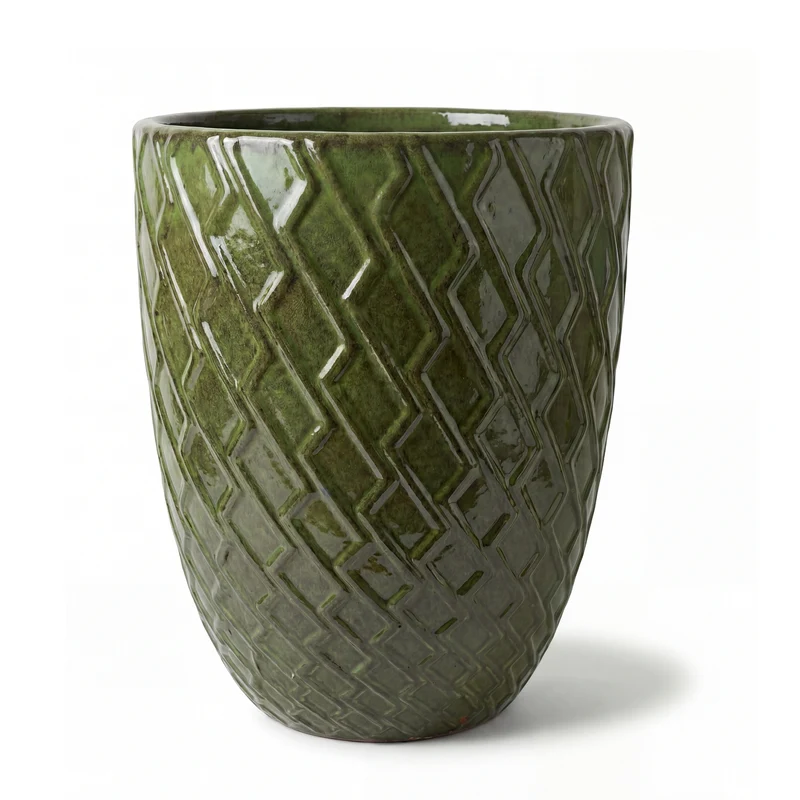 Pot ZEUS 30x44cm vert profond