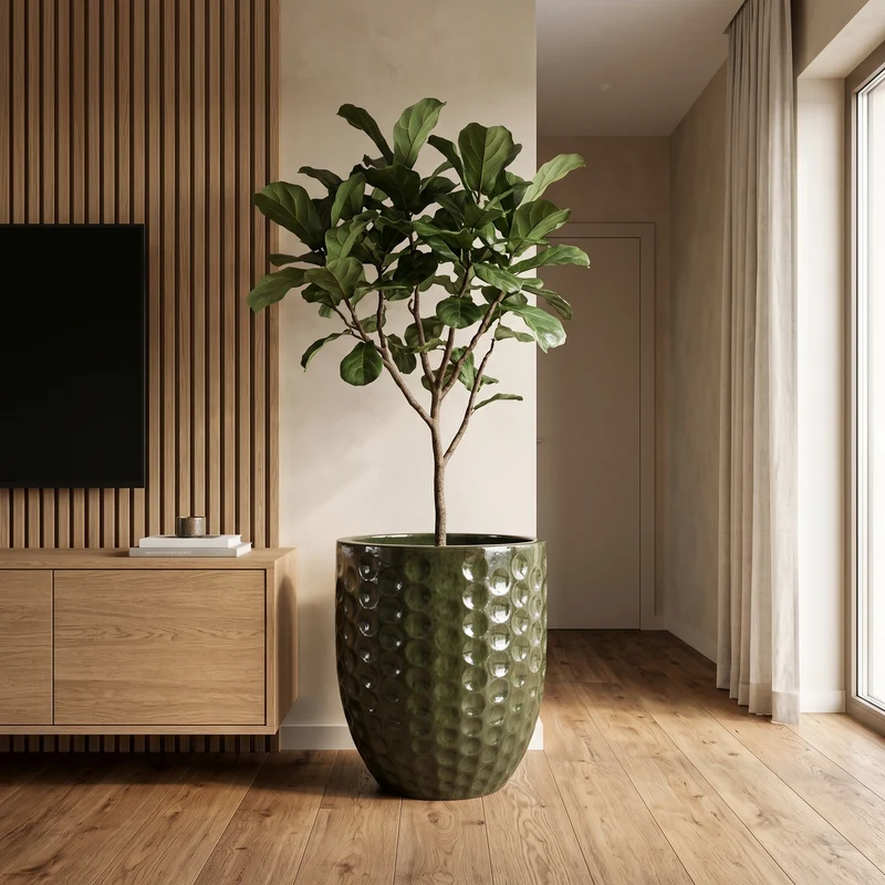 Pot MEROVEE 55x65cm vert tropical