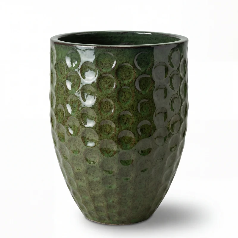 Pot MEROVEE 42x55cm vert tropical