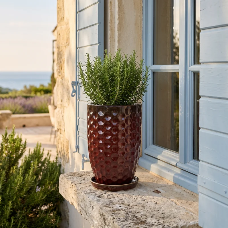Pot MEROVEE 23x35cm rouge brique