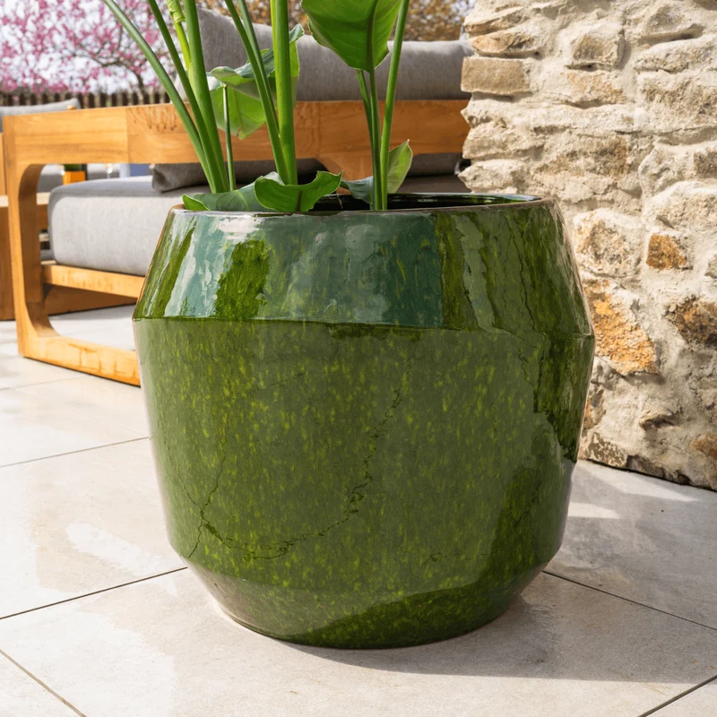 Pot MONACO 51x44cm vert