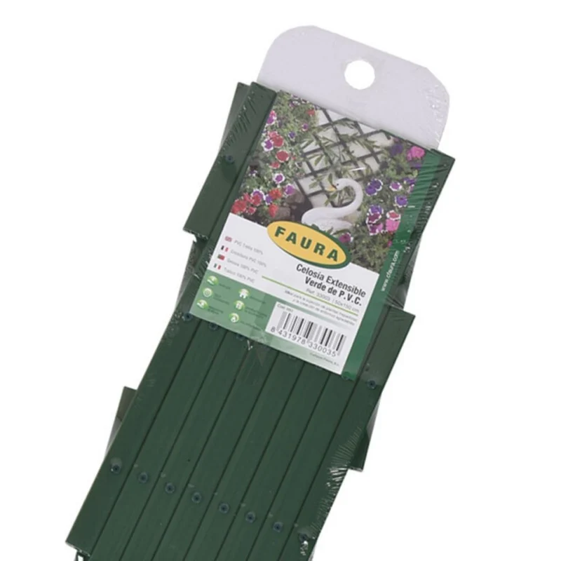 Celosía Extensible PVC Verde - FAURA
