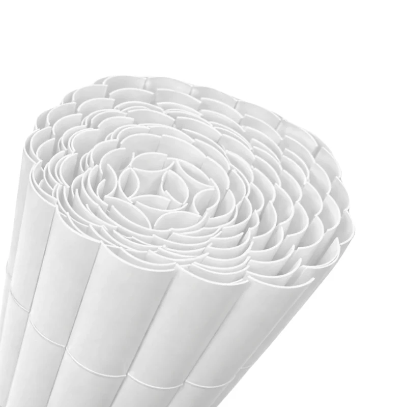 Cañizo Pvc Simple Cara Plasticane Blanco 1x3 M Nortene