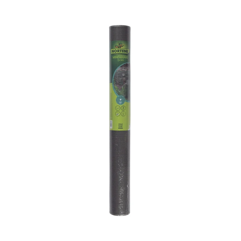 Malla Cuadrada Ligera Square 5 Mm 1x5 Gris Nortene