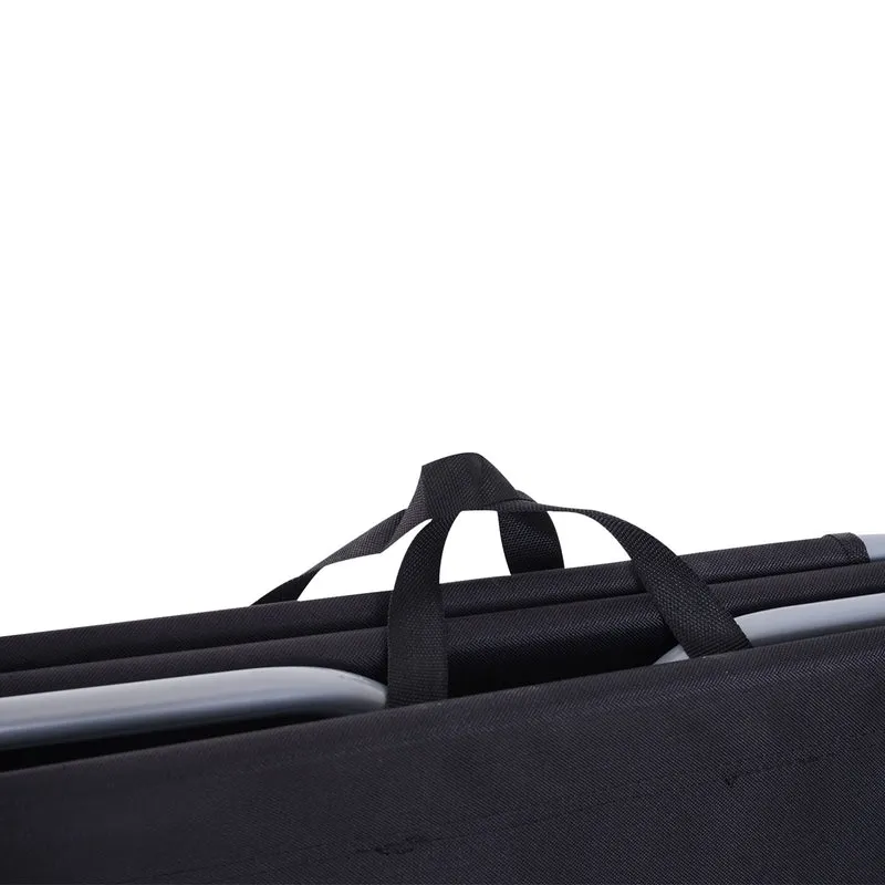 Outsunny Tumbona Plegable Tumbona Jardín Exterior con Respaldo Ajustable en 5 Posiciones y Estructura Metálica Carga 120 kg para Terraza Piscina Playa 187x55x24 cm Negro