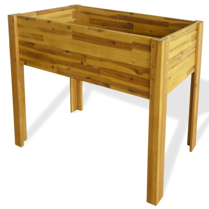 Arriate De Madera Maciza De Acacia