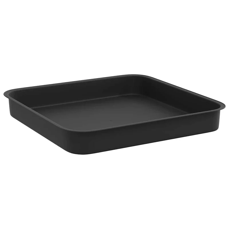 Bandeja Cuadrada Para Flores 24 Uds. Negro 15 X 15 X 2 Cm