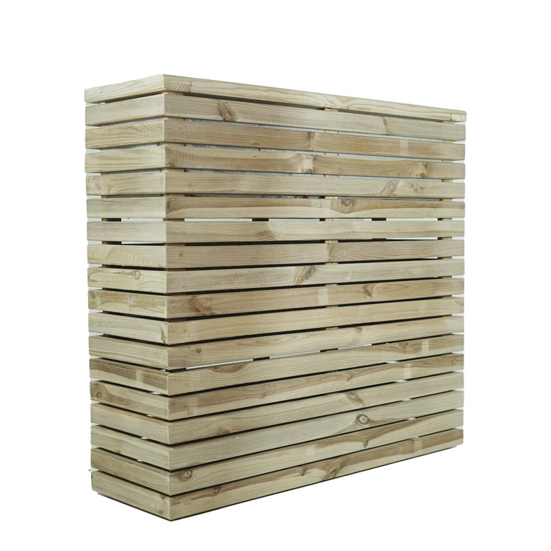 Jardinera Luxe Torre De Madera Tratada Vidahuerto 60x30x90 Cm.