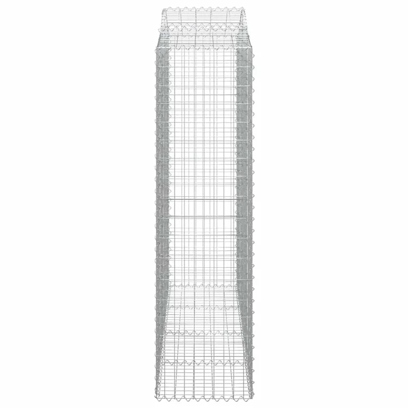 Cestas De Gaviones 2 Uds Forma De Arco Hierro 200x50x180/200 Cm