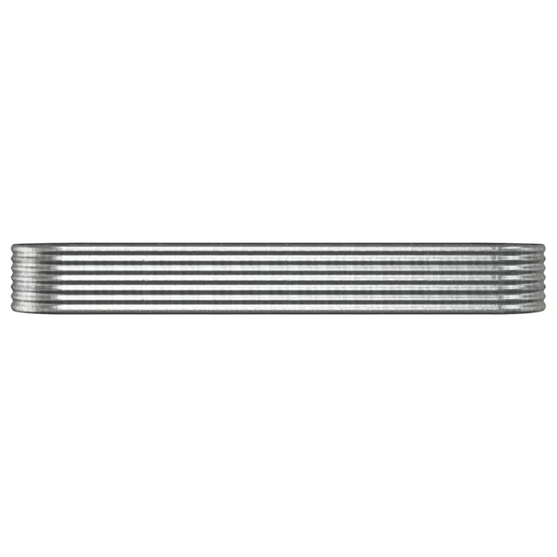 Jardinera Arriate Acero Galvanizado Plata 296x80x36 Cm
