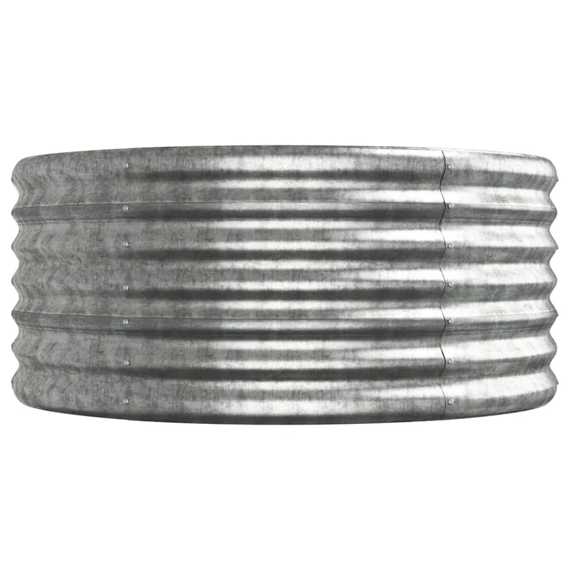 Jardinera Arriate Acero Galvanizado Plata 296x80x36 Cm