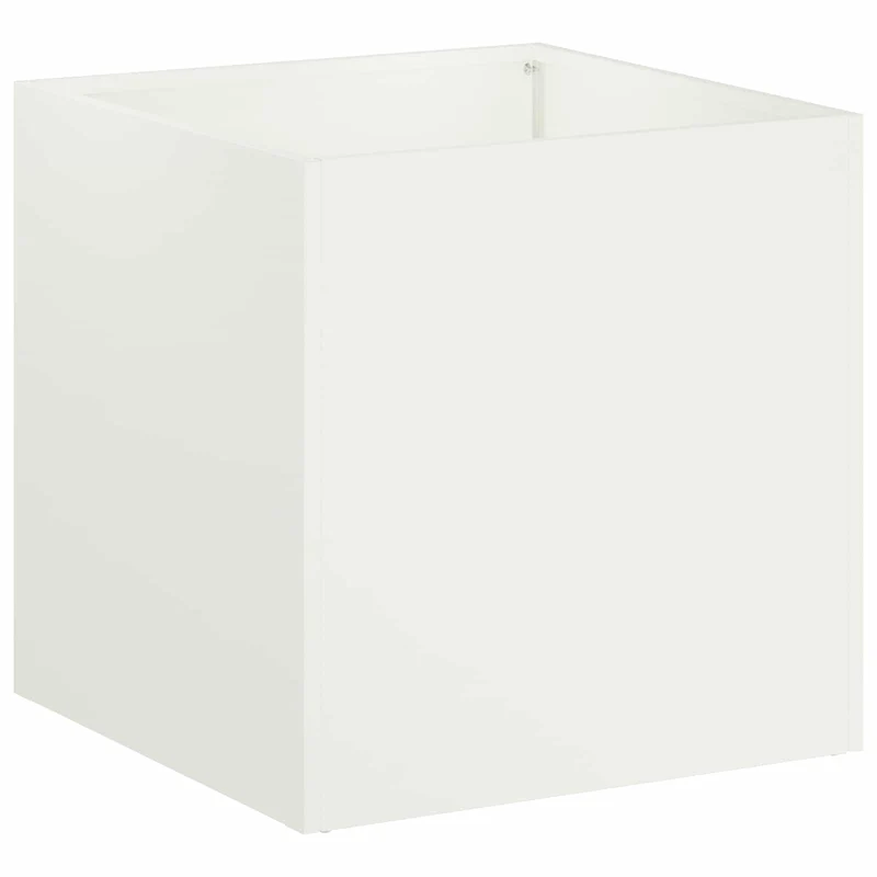 Macetero De Jardín Blanco 25 X 25 X 25 Cm