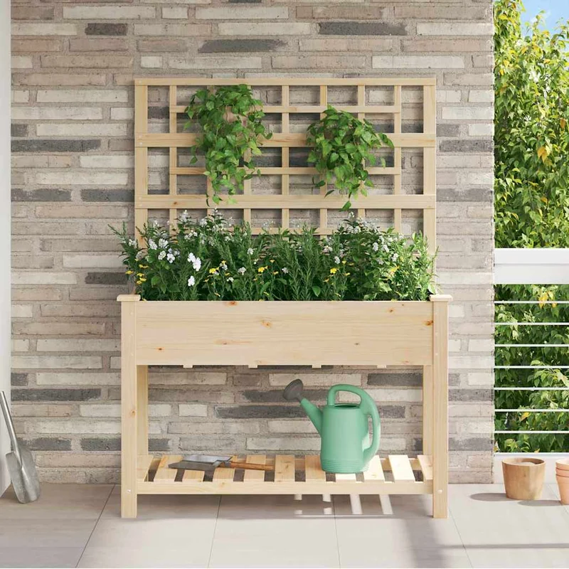 Macetero De Jardín Beige 115 X 60,5 X 153 Cm