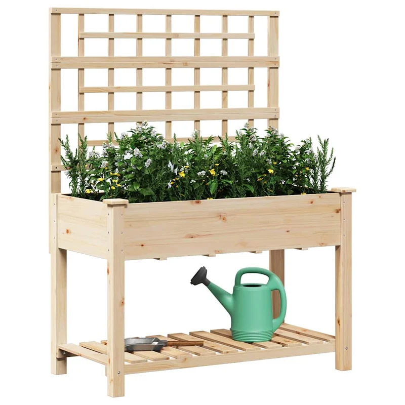 Macetero De Jardín Beige 115 X 60,5 X 153 Cm
