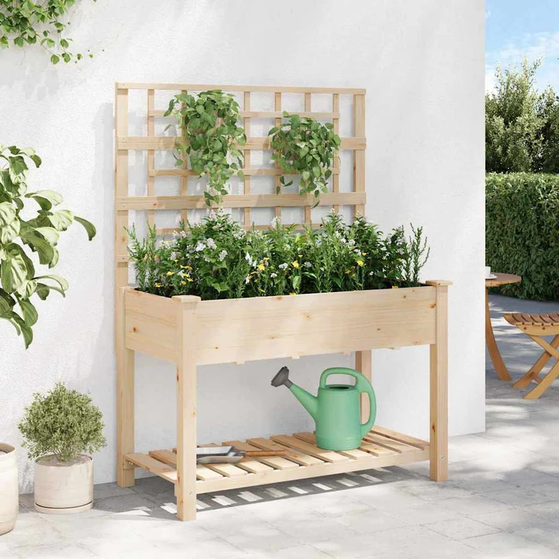 Macetero De Jardín Beige 115 X 60,5 X 153 Cm