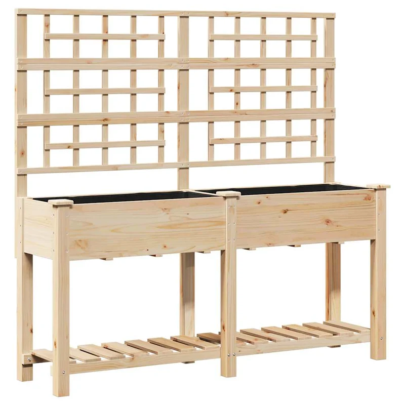 Macetero De Jardín Beige 161 X 46 X 152,5 Cm