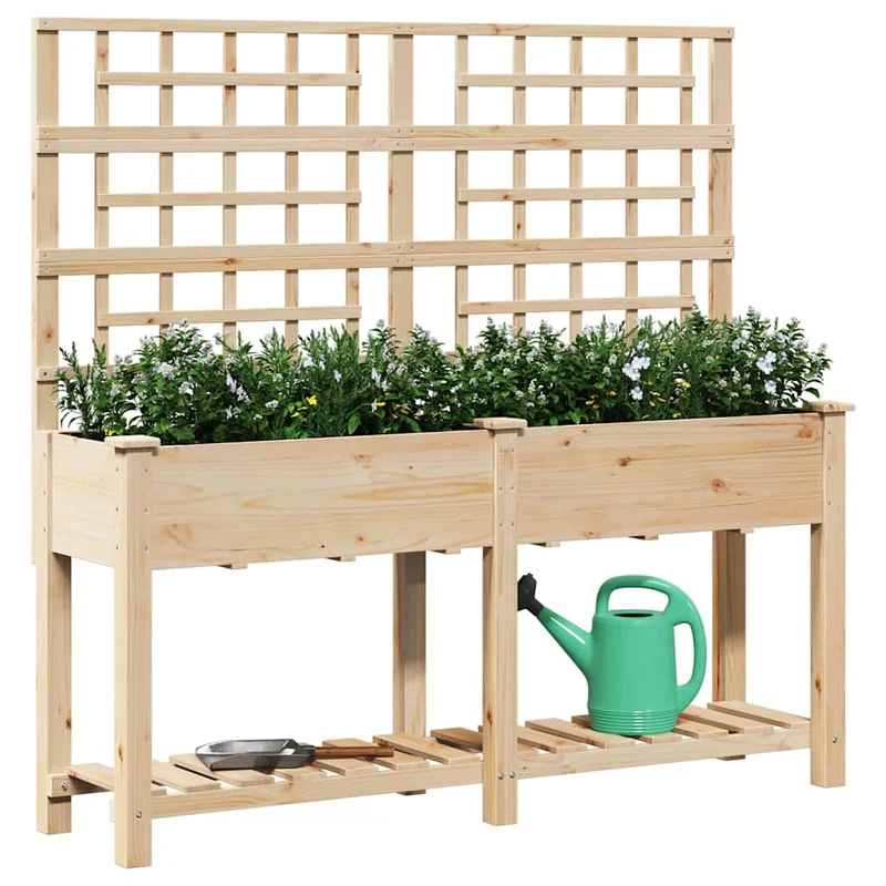 Macetero De Jardín Beige 161 X 46 X 152,5 Cm