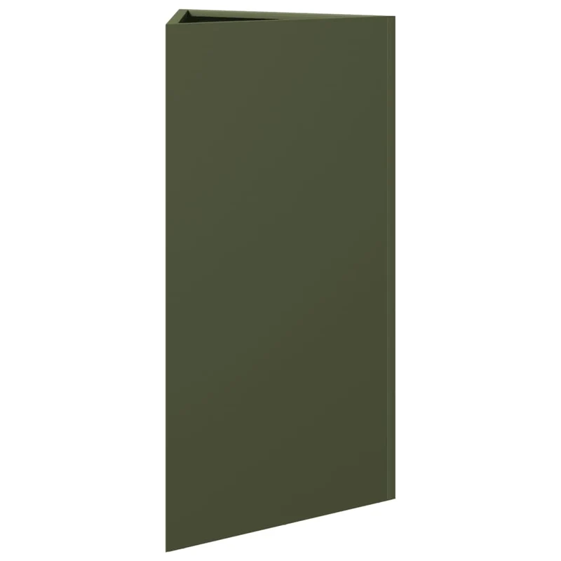 Jardinera Triangular Acero Verde Oliva 40x34,5x75 Cm