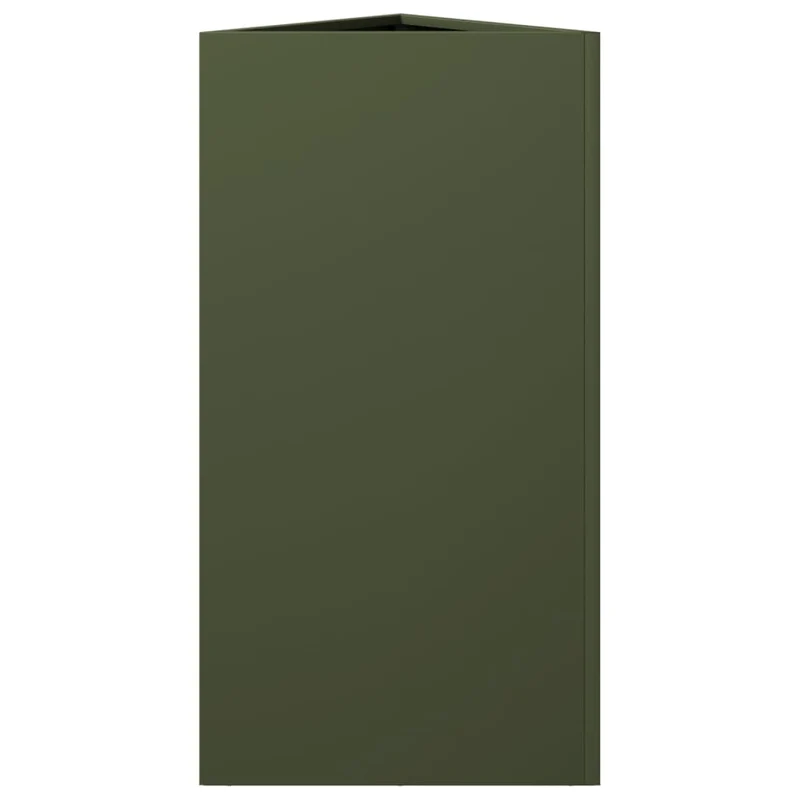 Jardinera Triangular Acero Verde Oliva 40x34,5x75 Cm