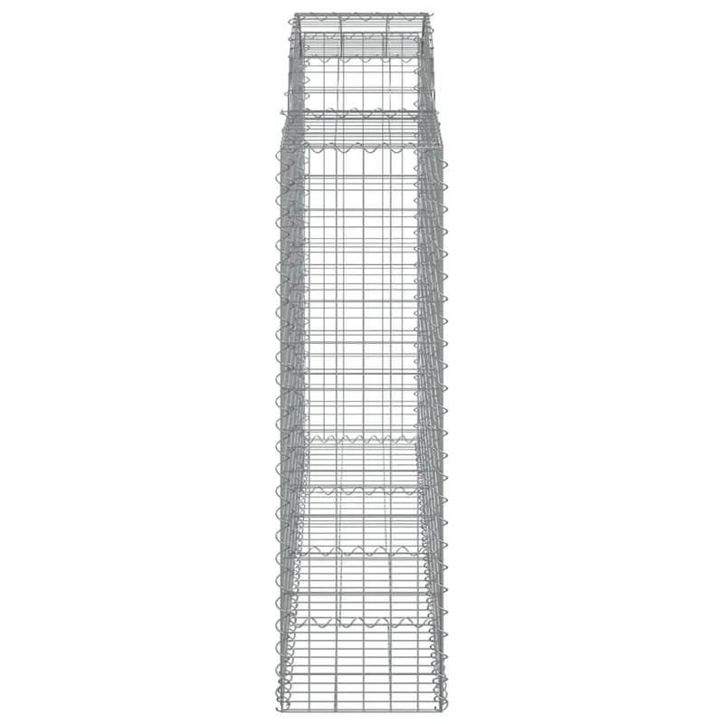 Cestas Gaviones 25 Uds Forma De Arco Hierro 200x50x140/160 Cm