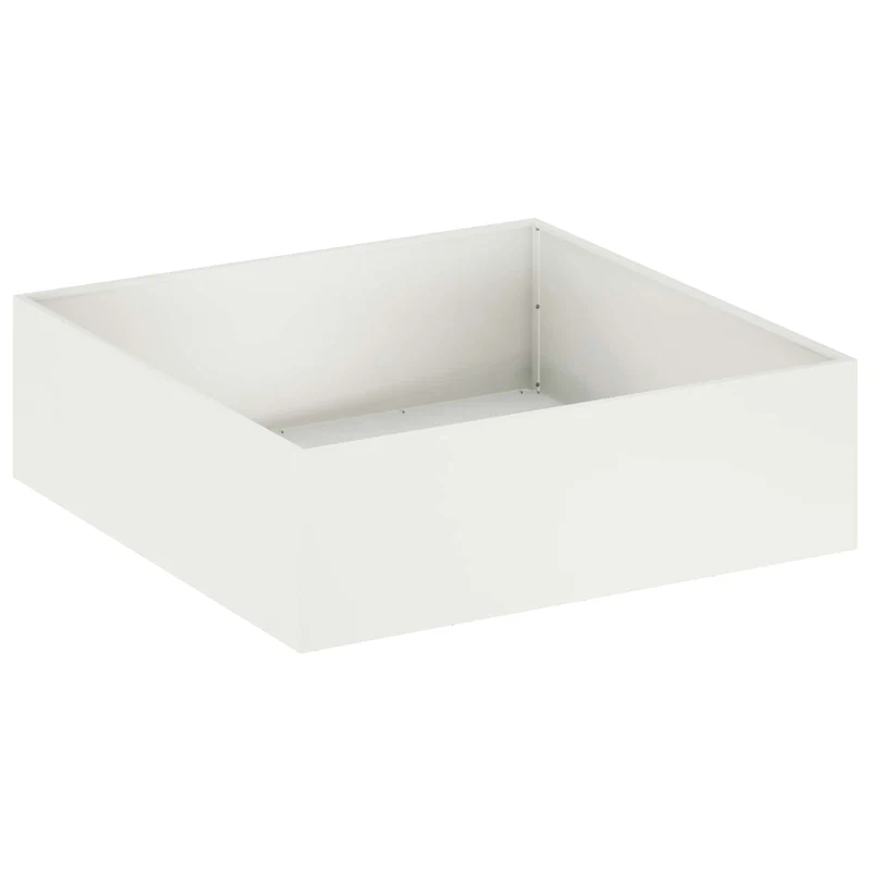 Macetero De Jardín 2 Uds. Blanco 80 X 80 X 30 Cm