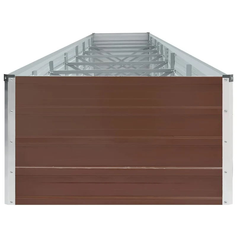 Jardinera De Acero Galvanizado Marrón 600x80x45 Cm