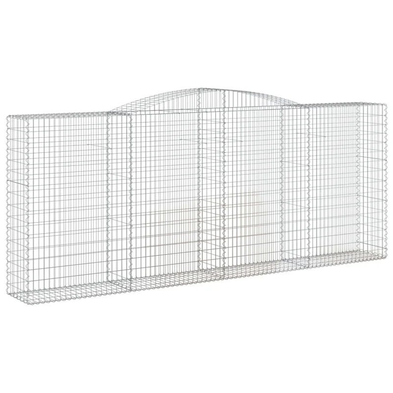 Cestas De Gaviones 15 Uds Forma De Arco Hierro 400x50x160/180cm