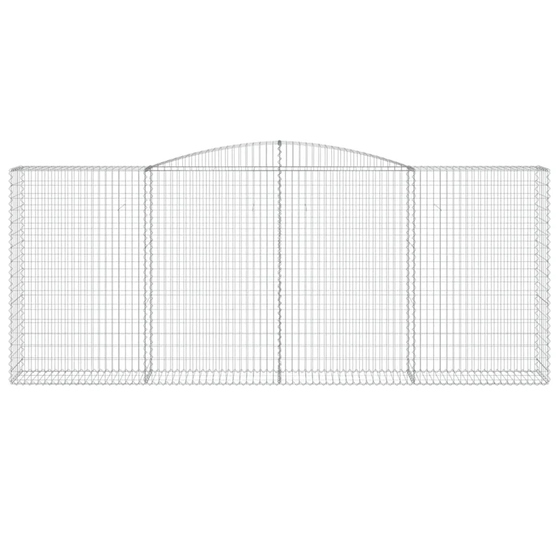 Cestas De Gaviones 15 Uds Forma De Arco Hierro 400x50x160/180cm