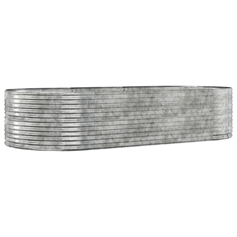 Jardinera Arriate Acero Galvanizado Plata 291x140x68 Cm