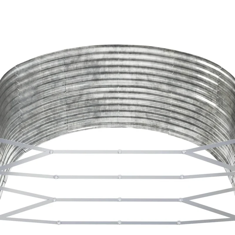 Jardinera Arriate Acero Galvanizado Plata 291x140x68 Cm