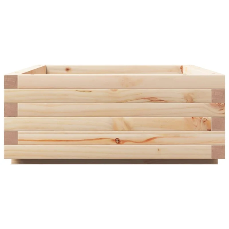 Jardinera De Madera Maciza De Pino 90x60x26,5 Cm