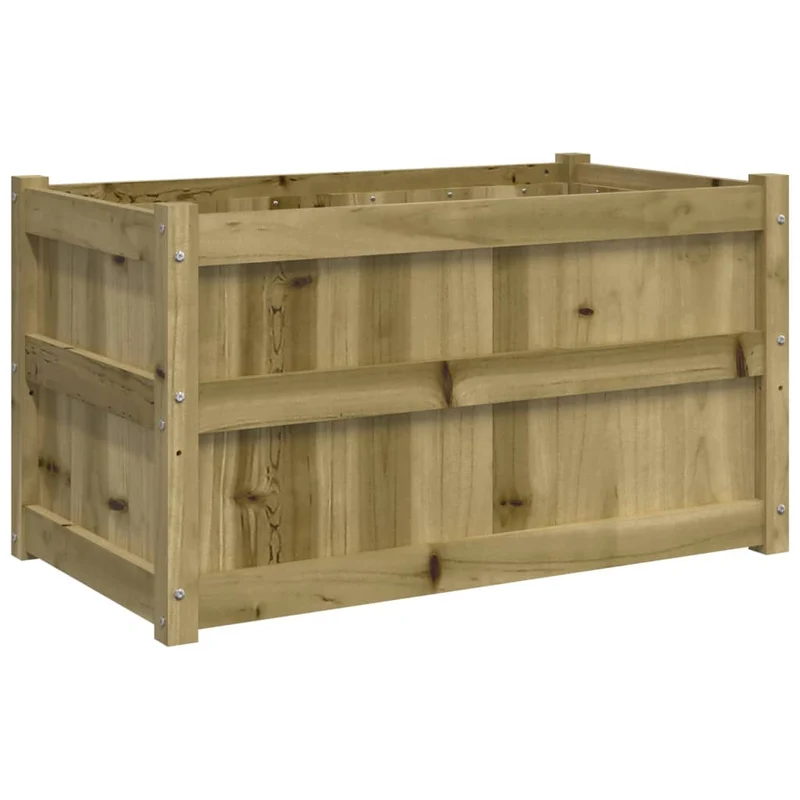 Jardineras De Exterior 2 Unidades Madera Impregnada De Pino