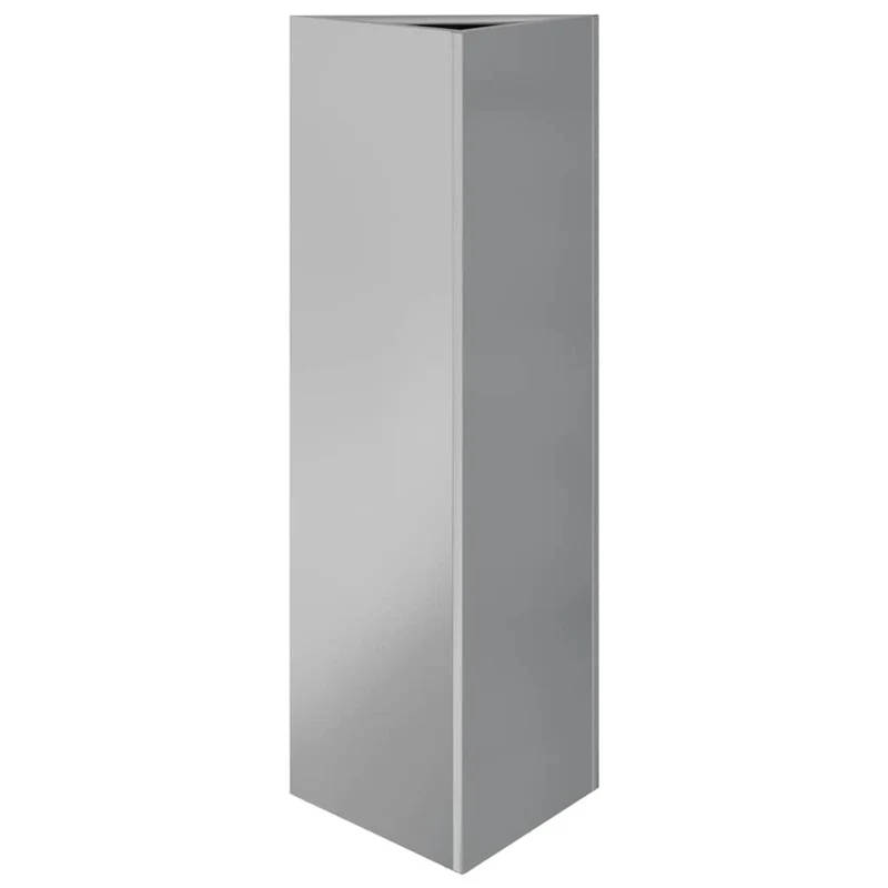 Jardineras Triangulares 2 Uds Acero Galvanizado 30x26x75 Cm