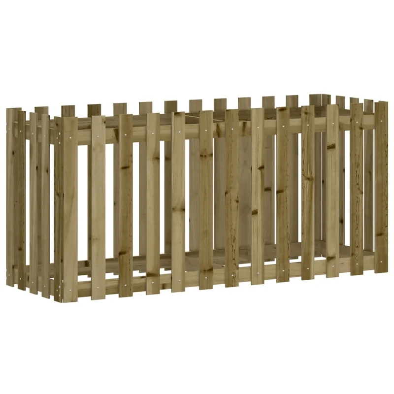 Arriate Elevado Jardín Valla Madera Impregnada Pino 150x50x70cm