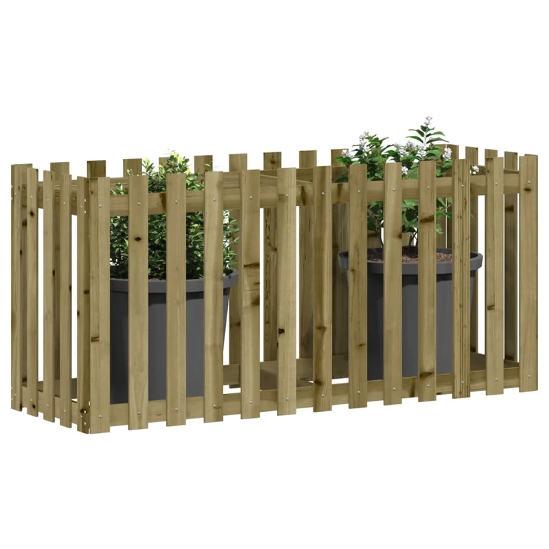 Arriate Elevado Jardín Valla Madera Impregnada Pino 150x50x70cm
