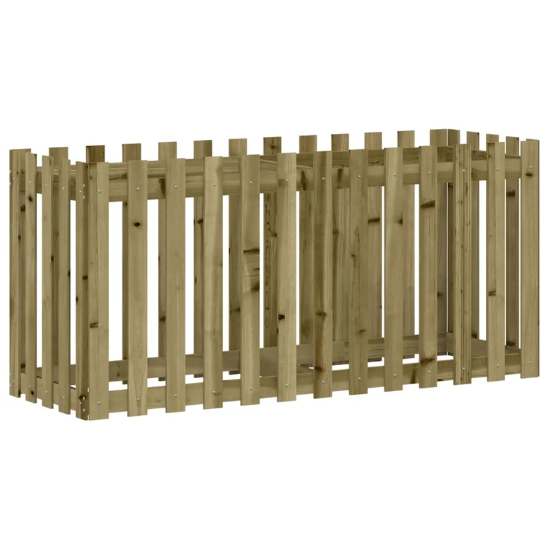 Arriate Elevado Jardín Valla Madera Impregnada Pino 150x50x70cm