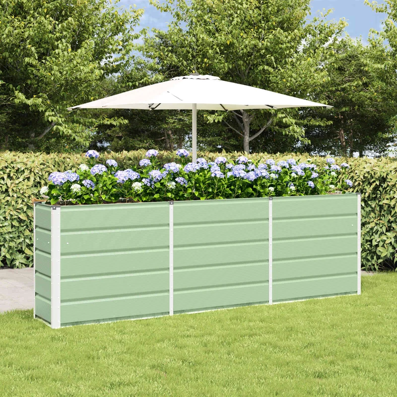 Jardinera Verde 240 X 40 X 75 Cm Acero