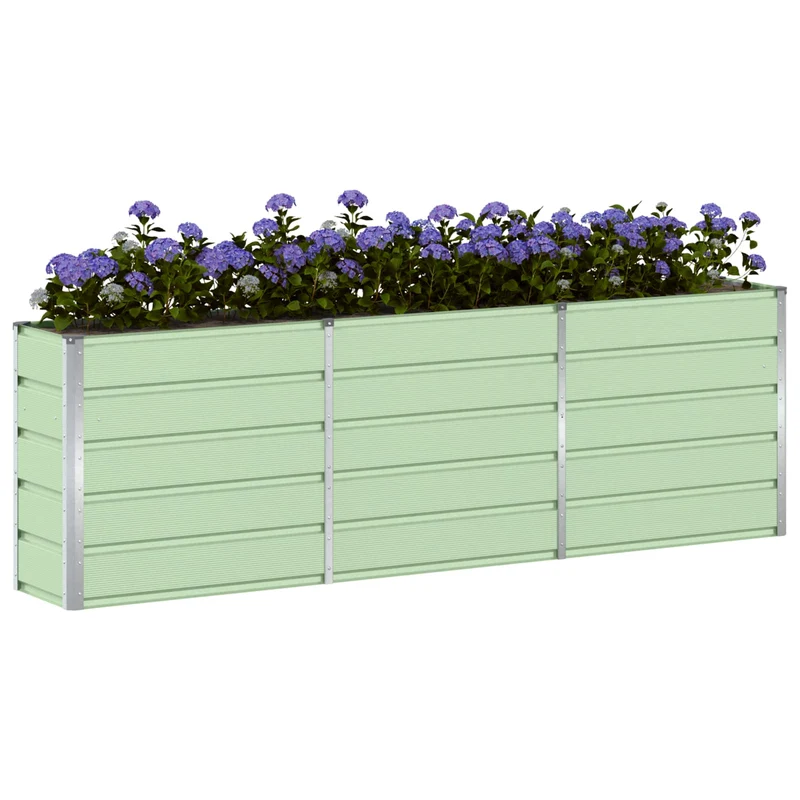 Jardinera Verde 240 X 40 X 75 Cm Acero
