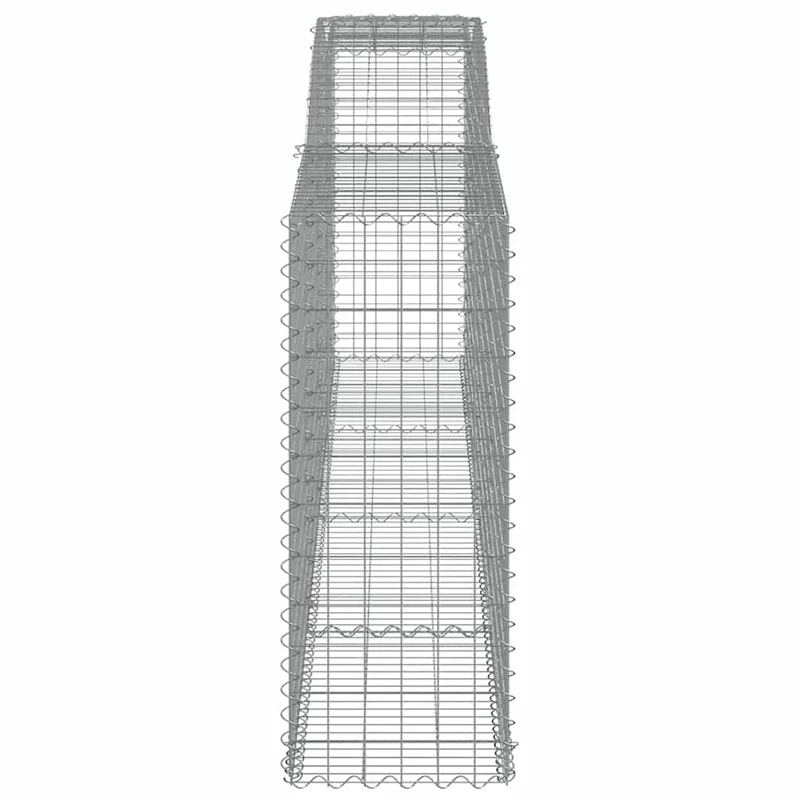 Cestas De Gaviones 6 Uds Forma De Arco Hierro 400x50x120/140 Cm