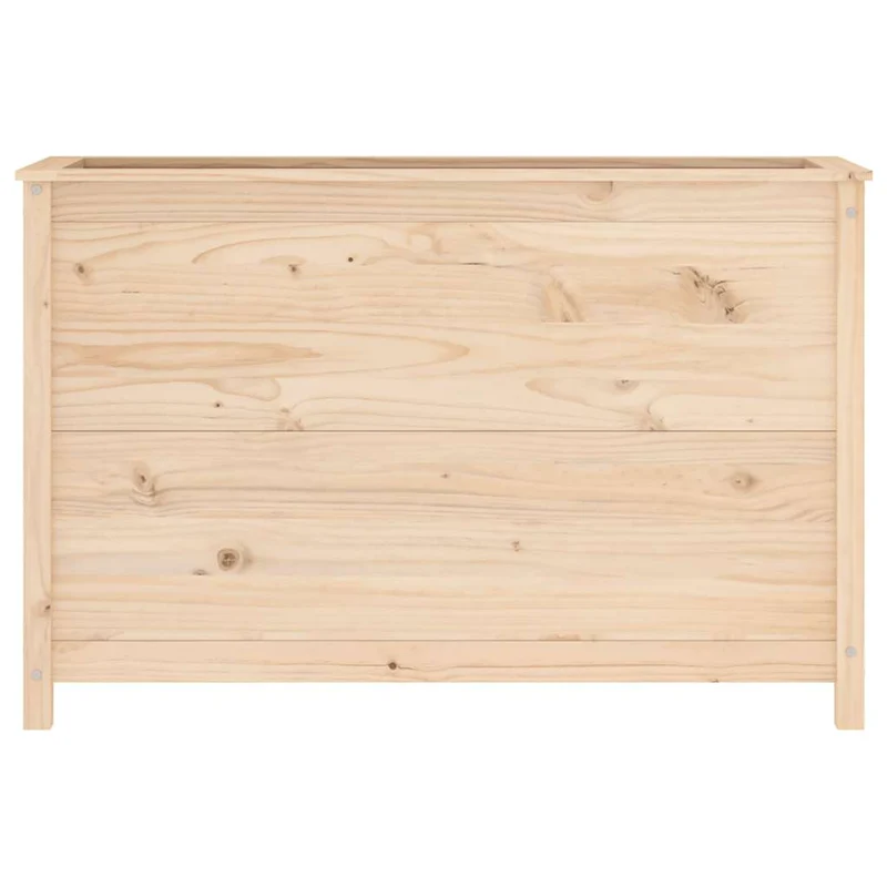 Arriate Elevado De Jardín Madera Maciza De Pino 119,5x40x78 Cm