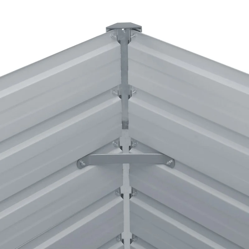 Jardinera Elevada De Acero Galvanizado Antracita 100x100x45 Cm
