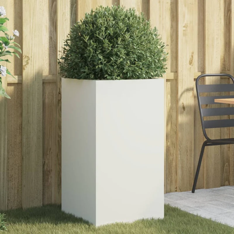 Jardinera Acero Blanco 42x38x75 Cm