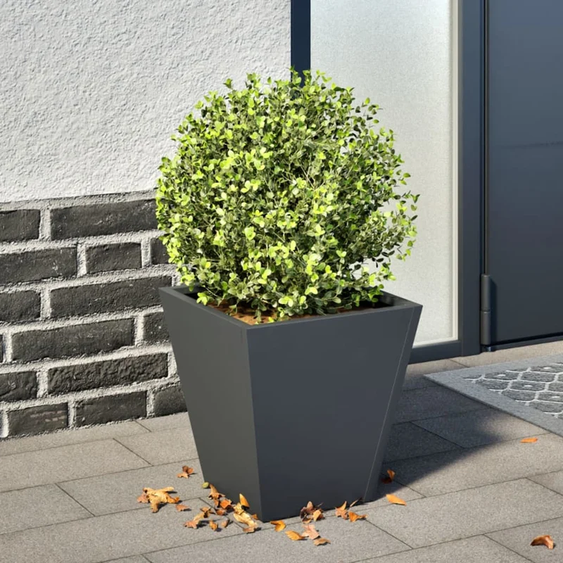 Jardinera Hexagonal Acero Antracita 30x30x30 Cm