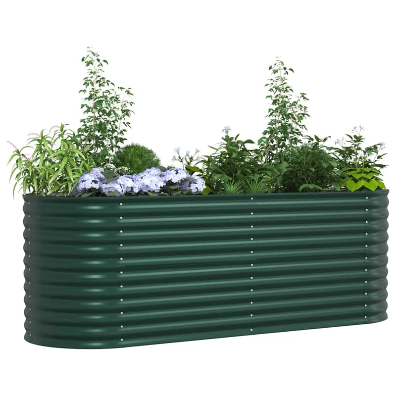 Cama Elevada Verde 240 X 80 X 81 Cm Acero