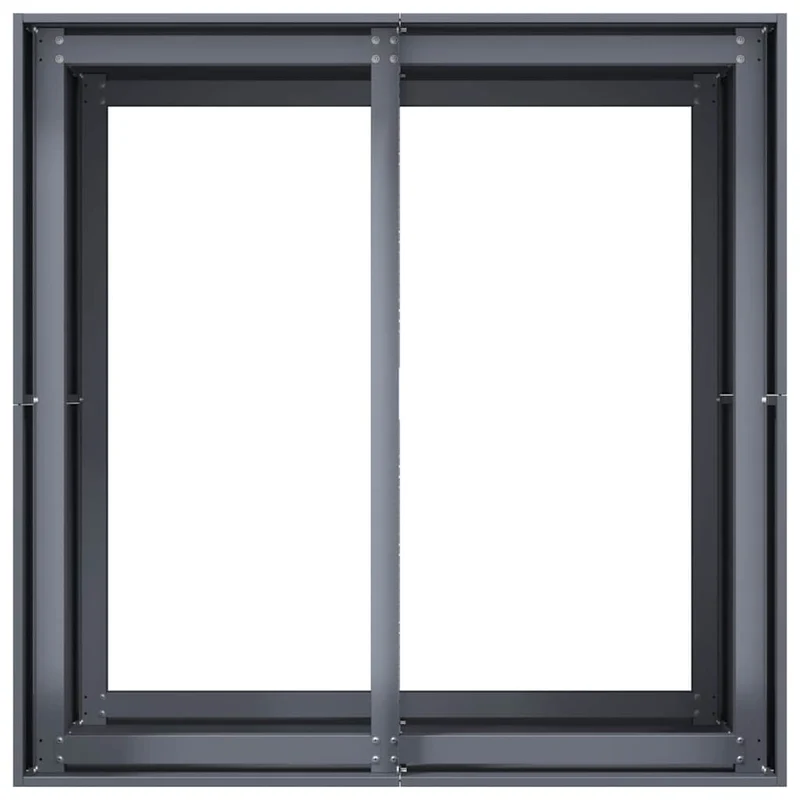 Jardinera Acero Gris Antracita 80x80x80 Cm