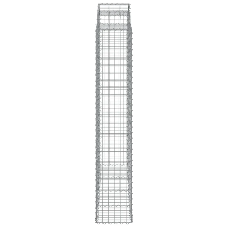 Cestas De Gaviones 8 Uds Forma De Arco Hierro 200x50x220/240 Cm
