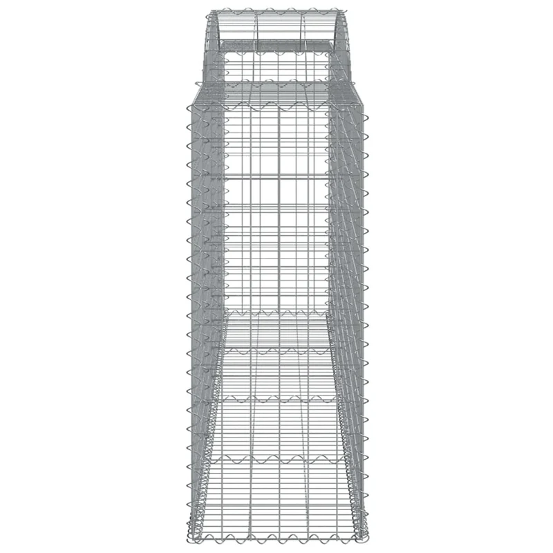 Cestas De Gaviones 6 Uds Forma De Arco Hierro 300x50x120/140 Cm